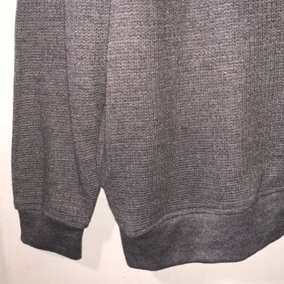 Smiths Workwear Mens Gray 1/4 Zip Pullover Sweatshirt XL Cotton Blend - Picture 7 of 12